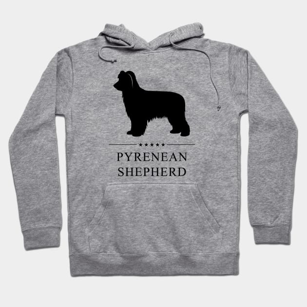 Pyrenean Shepherd Black Silhouette Hoodie by millersye